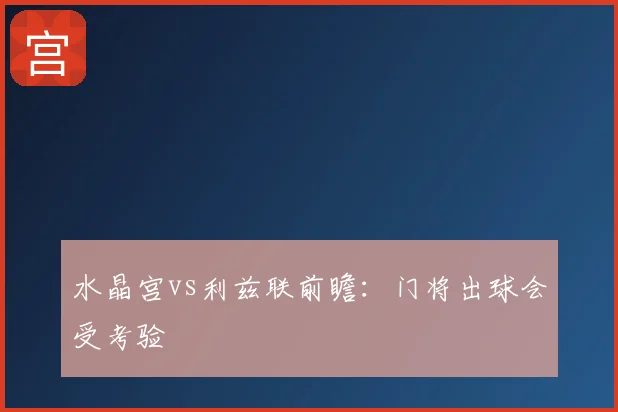 水晶宫vs利兹联前瞻:门将出球会受考验